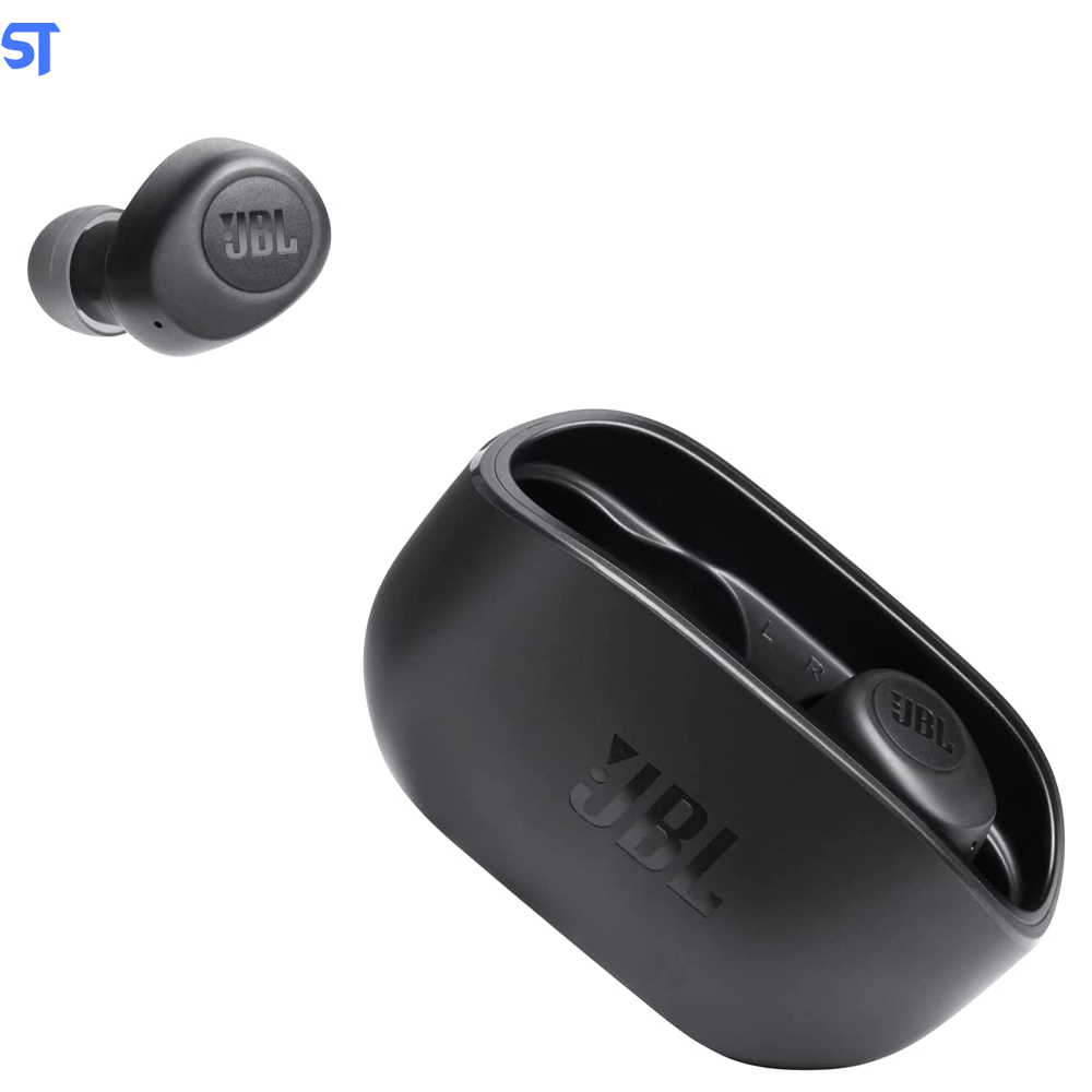 Fone de Ouvido Sem Fio Intra Auricular JBL Wave 100TWS, Bluetooth, com Microfone, Recarregável USB-C, Preto - 28913513