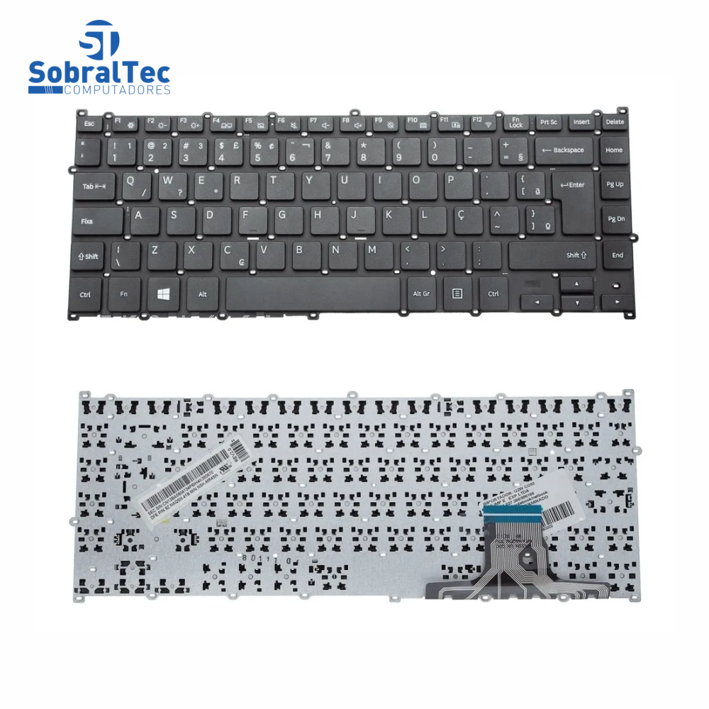 Teclado Notebook Compativel Com Samsung Np500r4k Np500r4l 500r4k - Black - Br - No Frame