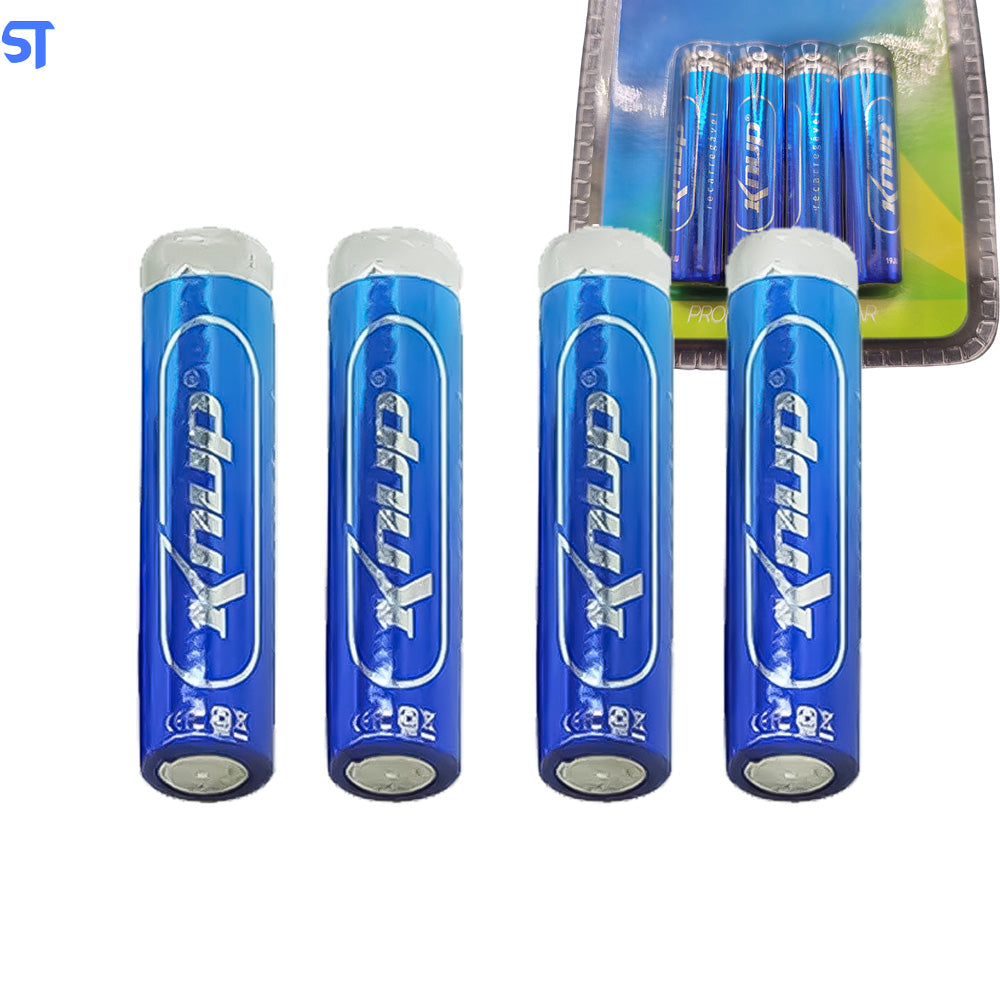 Pilhas Recarregáveis AAA De 1100mah 4 Unidades Palito Knup Kp-4800AAA