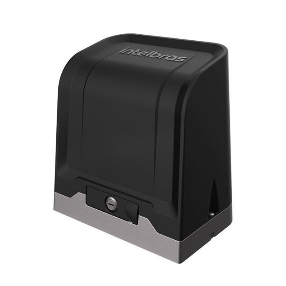 Motor Automatizador de Portão Rápido Intelbras DC 800 FAST Deslizante 1/2 HP Bivolt 220V Com 2 Controles e Placa