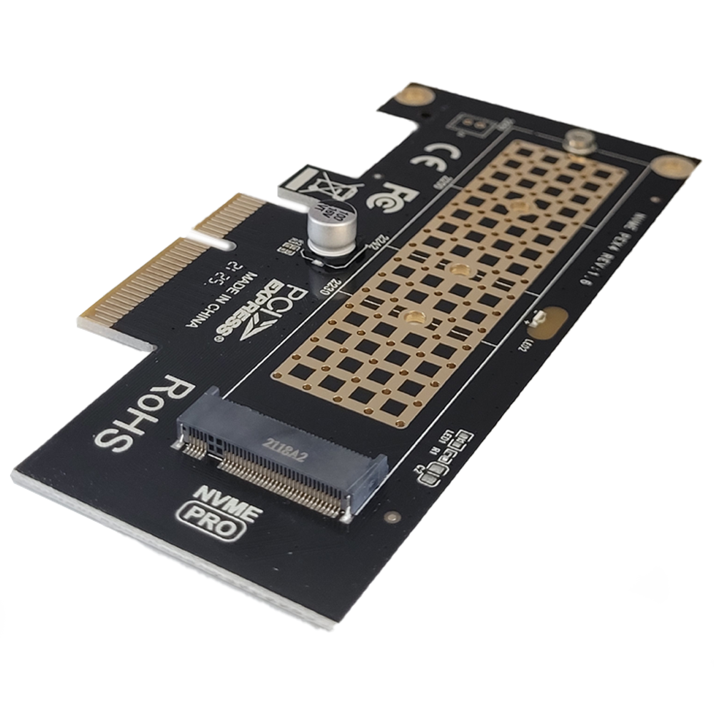 Placa Pcie Express 3.0  x4 x8 x16 Adaptador Para SSD M.2 NVME - JEYI