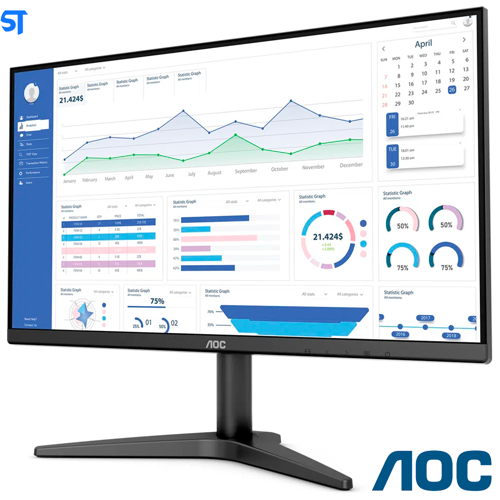 Monitor AOC 21.5” Full HD LED Widescreen HDMI 22B1HM5