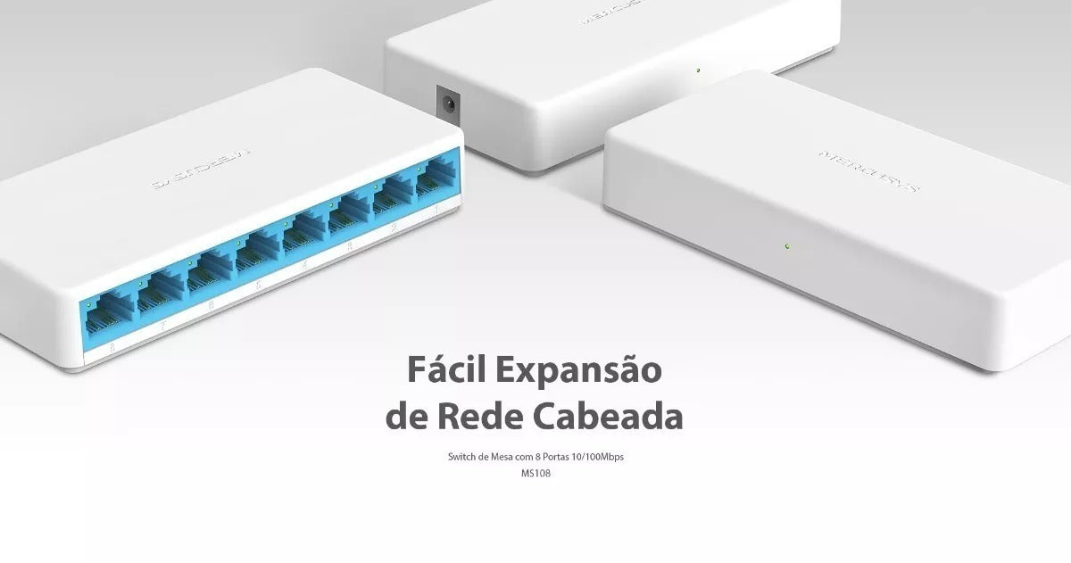 Switch Mercusys 8 Portas 10/100Mbps MS108