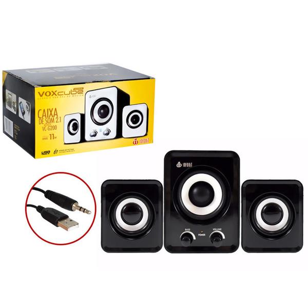 Caixa de Som 2.1 Com Subwoofer Usb Infokit VC-G200