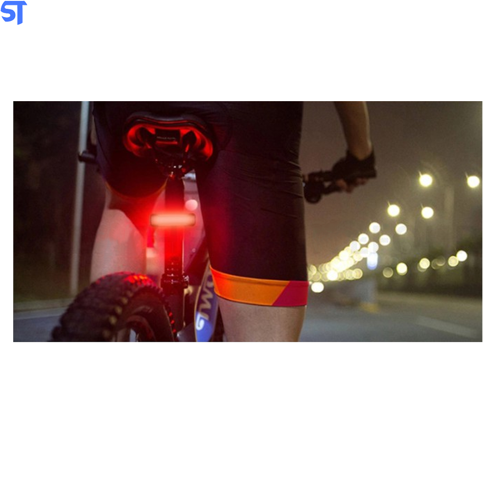 Lanterna Sinalizadora Traseira Led Vermelho De Bicicleta 1200 mAh Recarregável Via USB - Kaipitan- BL-QX-W06