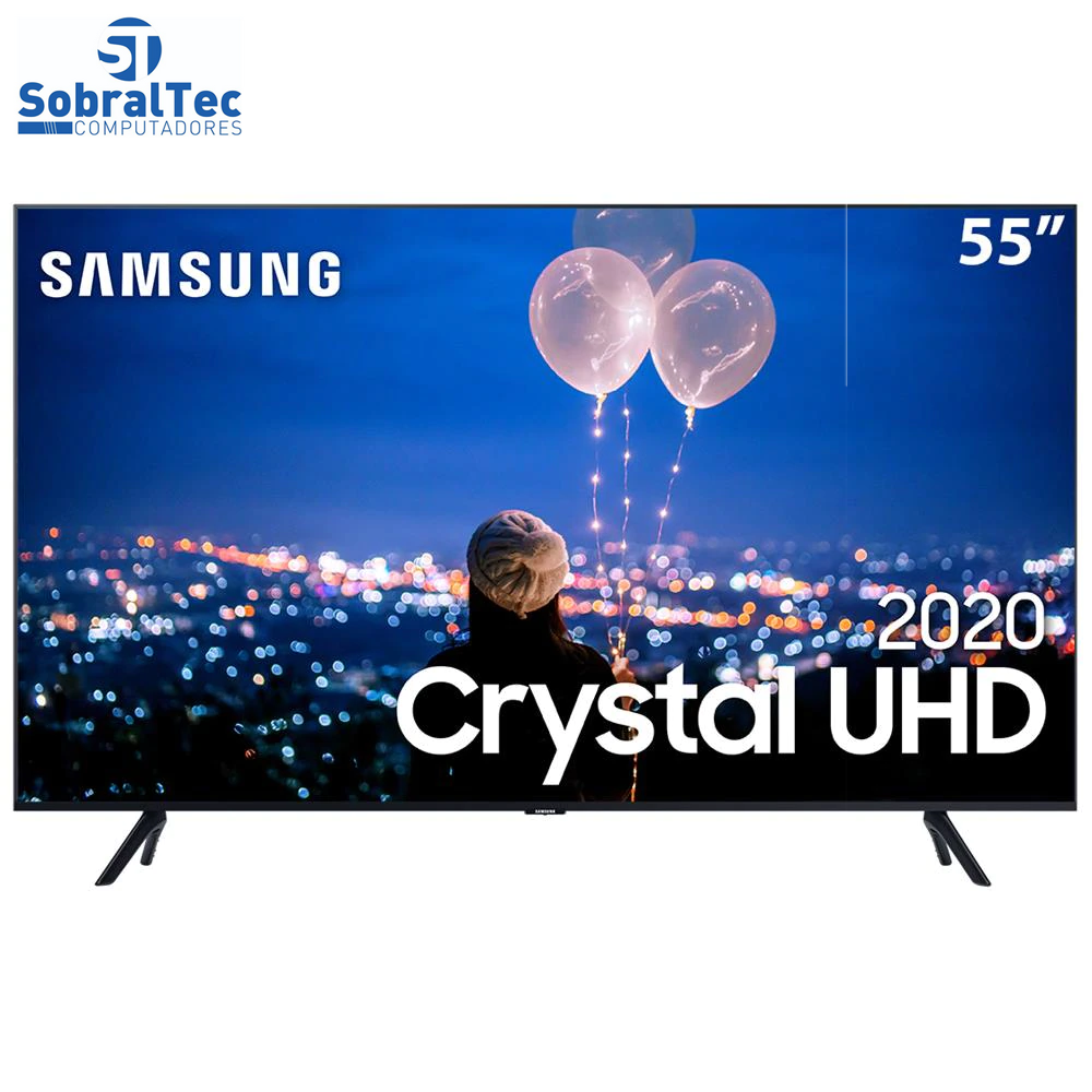 Smart TV Crystal UHD 4K LED 55” Samsung - 55TU8000 Wi-Fi Bluetooth HDR 3 HDMI 2 USB