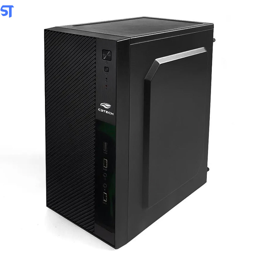 Computador, Gabinete Com Fonte, Placa Mãe, Processador Core i3 2100, Memória Ram 4GB, SSD 120GB