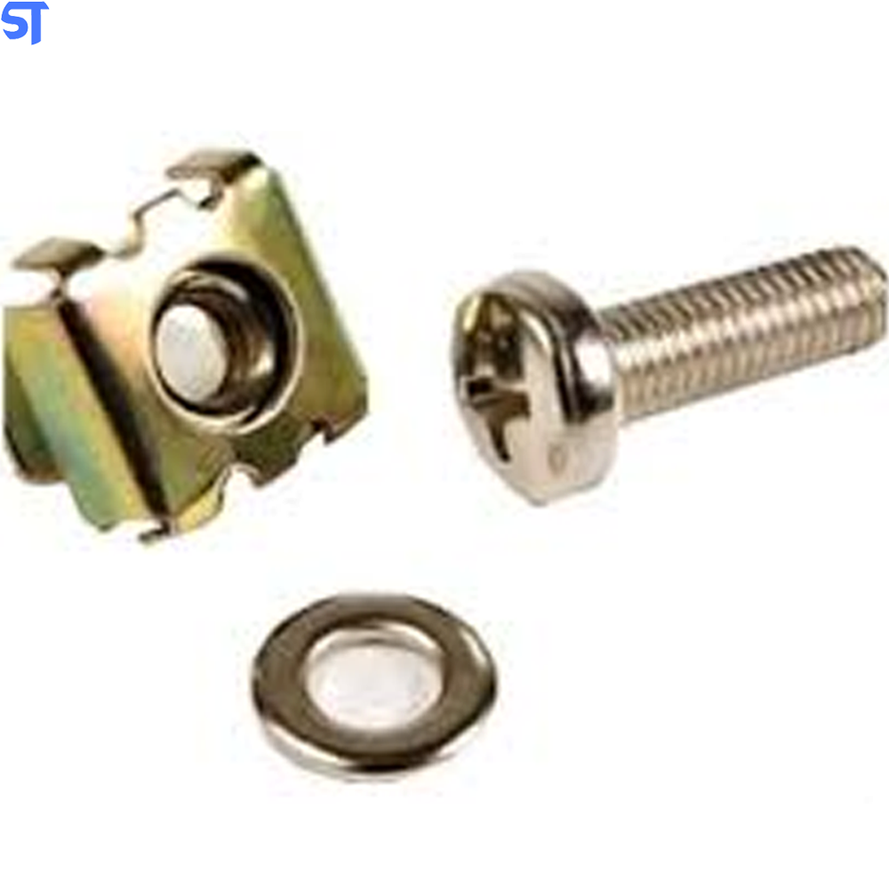 Kit Porca Gaiola M5 + Parafuso Para Rack