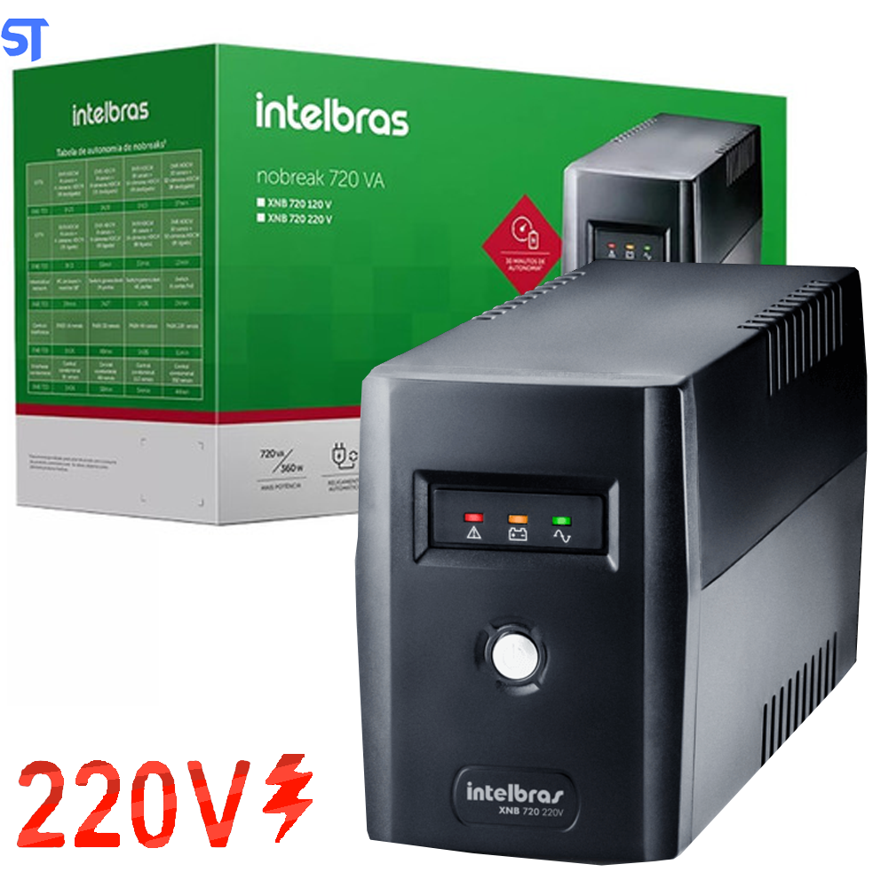 Nobreak Intelbras XNB 720va 220V - Saída 720va de Potencia e 220 Voltes