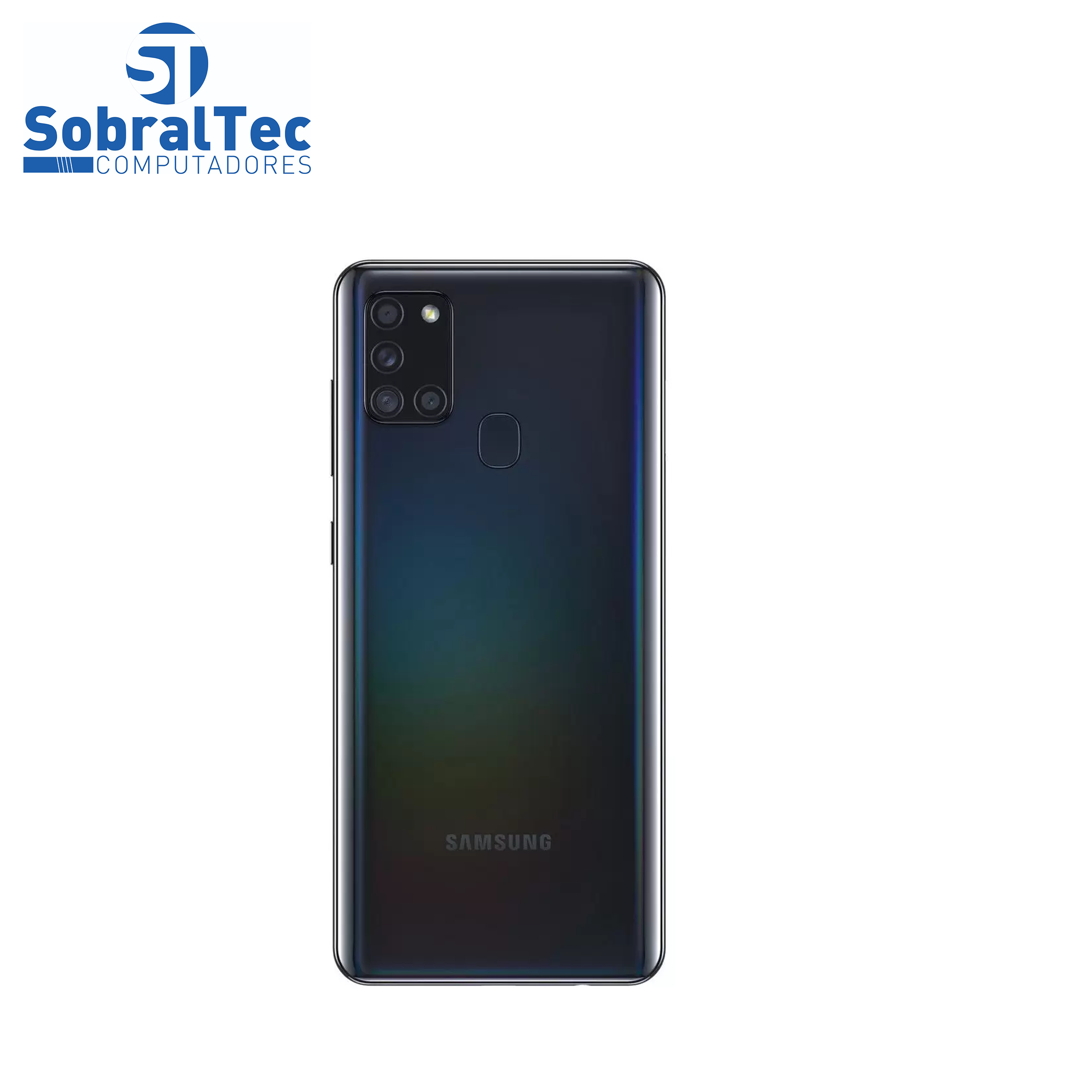 Smartphone Samsung Galaxy A21s 64GB Preto 4G - 4GB RAM 6,5” Câm. Quádrupla + Selfie 13MP