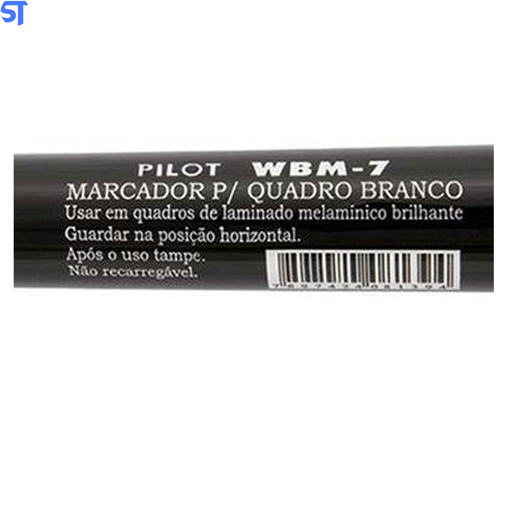 Marcador Para Quadro Branco Recarregavel WBM 7 Pilot Preto