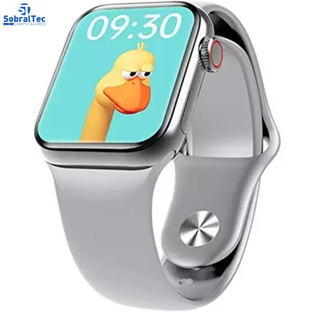 Relógio SmartWatch HW12 Cinza 40mm Tela Infinita Com Sensor Cardíaco
