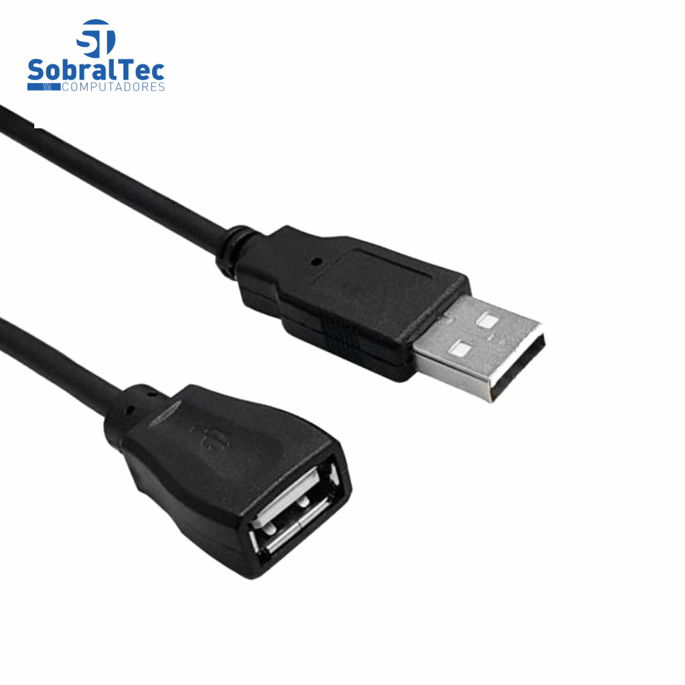Cabo Extensor Usb 2.0 Macho x Usb 2.0 Fêmea 2 Metros Com Filtro