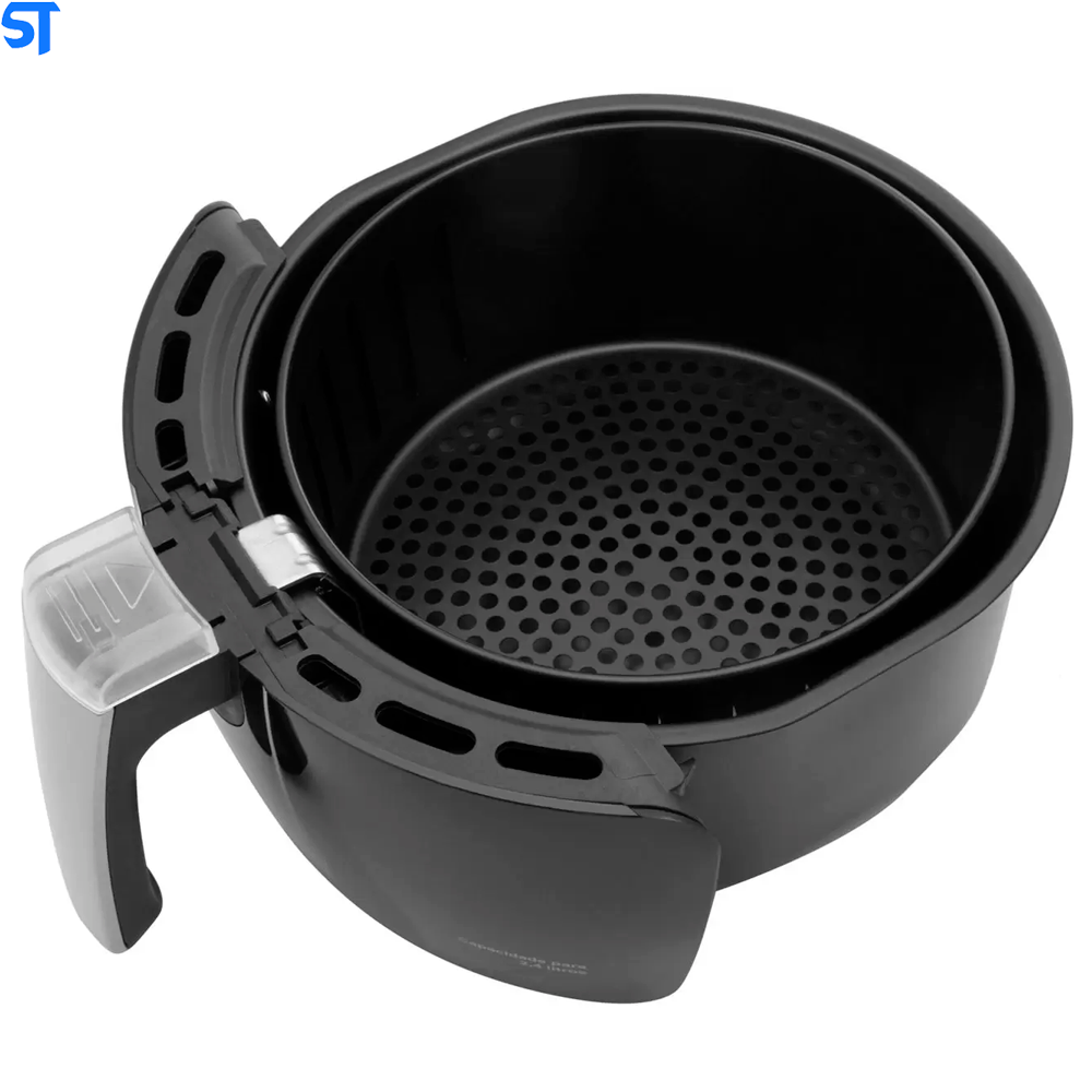 Fritadeira Elétrica sem Óleo/Air Fryer Nell Smart - Preta 2,4L com Timer