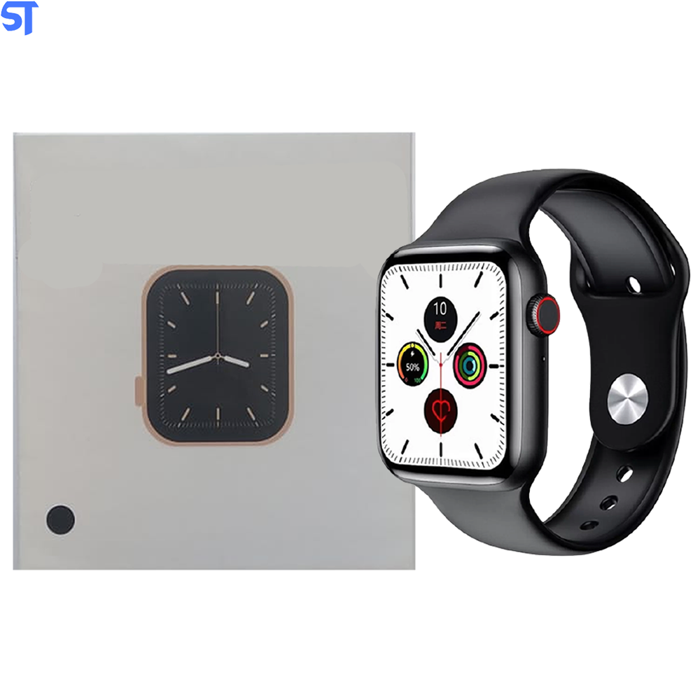 Relógio SmartWatch W26 Preto Tela Infinita Com Braçadeira De Silicone