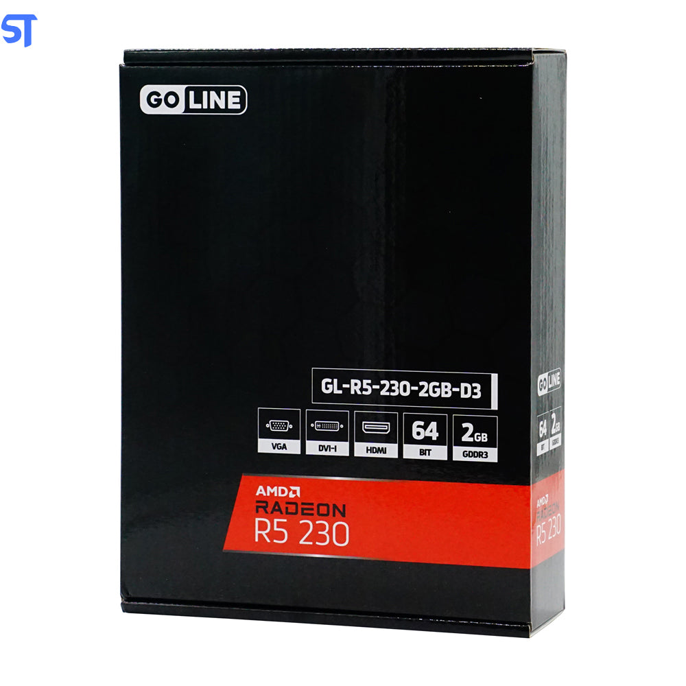 Placa de Vídeo Goline Radeon R5-230 2GB -64 Bits (GL-R5-230-2GB-D3)