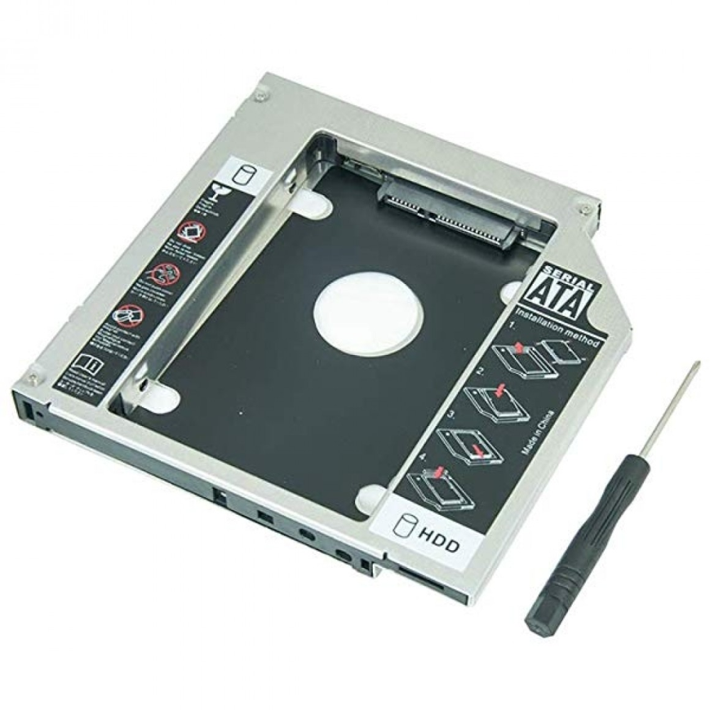 Gaveta Caddy Adaptador Para Segundo HD de Notebook ou Ssd 9.5mm XTRAD XT2146
