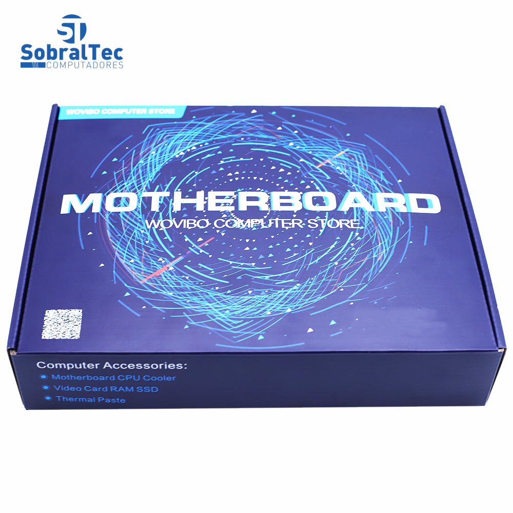 Placa Mãe H61 LGA 1155 DDR3 Dual Channels Memória 16G Preto Wovibo Computer Store