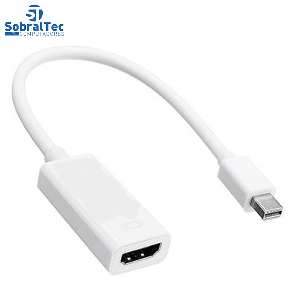 Cabo Thunderbolt Mini DP Macho Para HDMI Fêmea