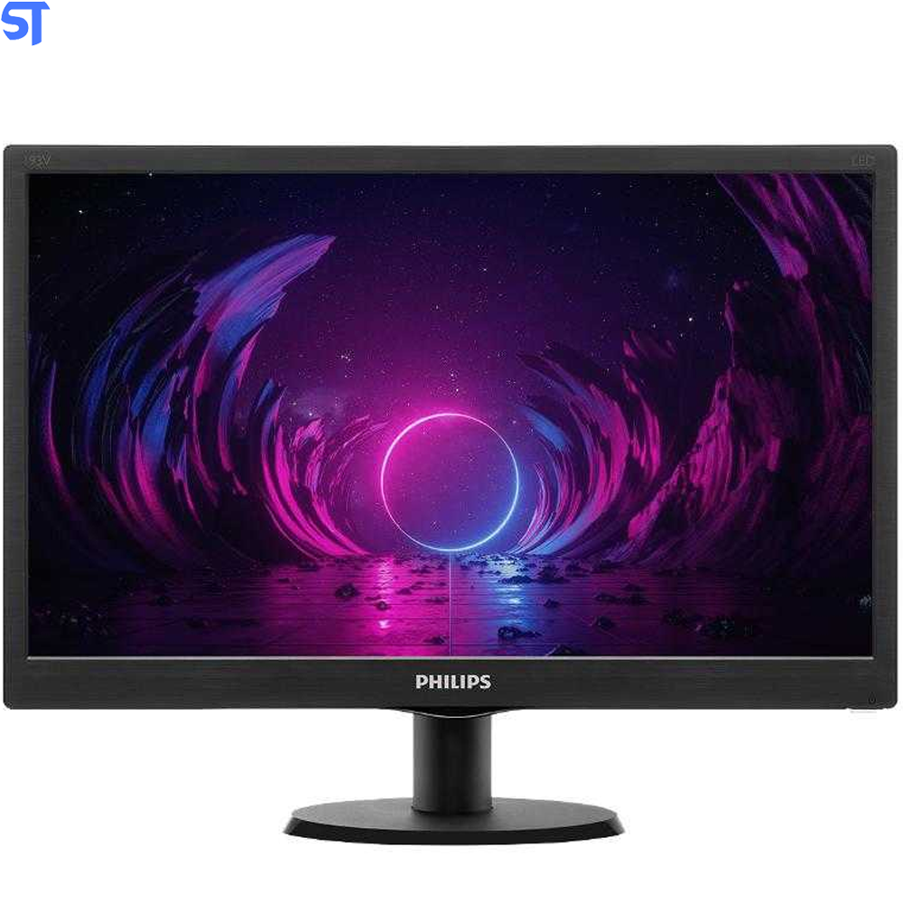 Monitor LED 18,5" Philips V Line  HDMI e Vga Widescreen 193V5LHSB2 Preto