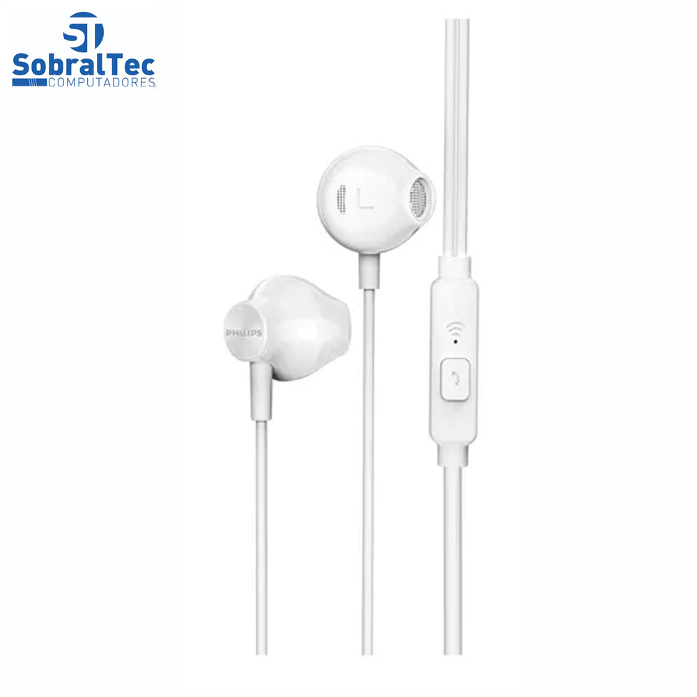 Fone de Ouvido Philips Intra Auricular TAUE101WT/00 Branco