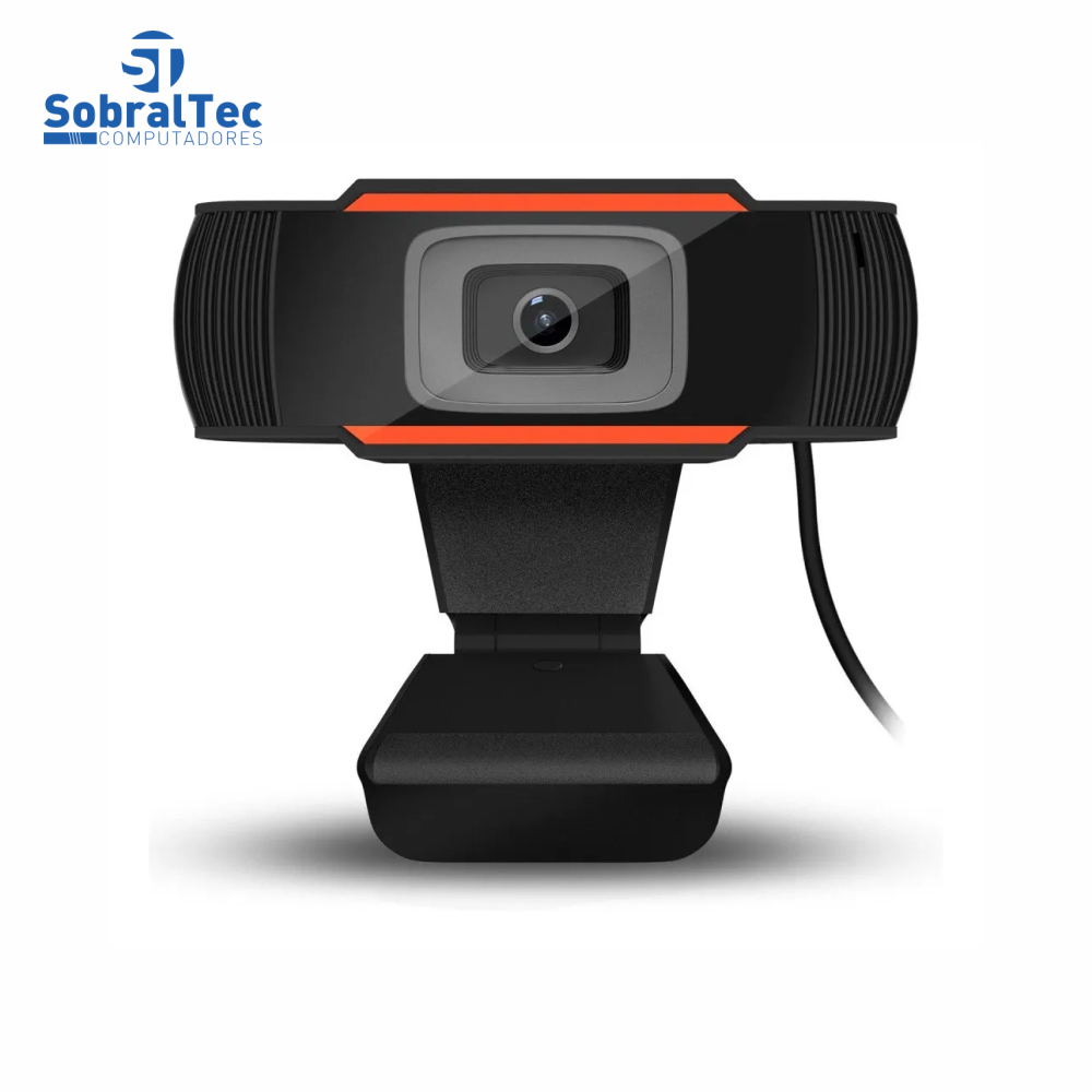 Webcam Full HD 1080 Pixels USB 2.0 Com Microfone Embutido Plug And Play