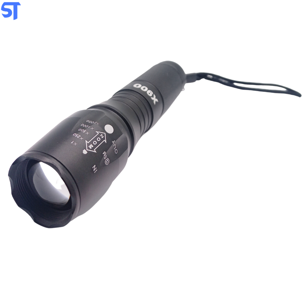 Lanterna Tática Multifuncional Led USB Recarregável Peining X900- P-18