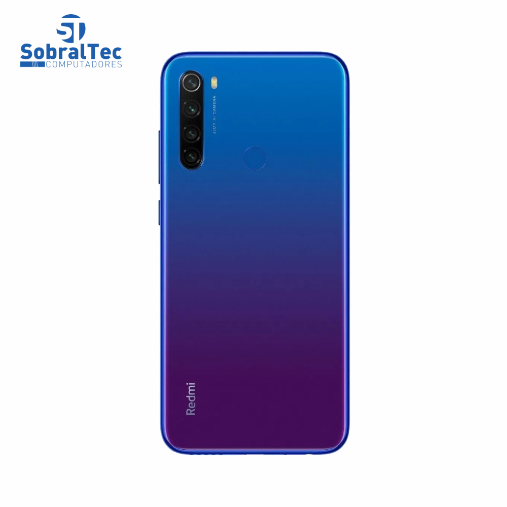 Smartphone Xiaomi Redmi Note 8T Starscape Blue 64GB 4Gb Ram 48MP Tela 6,3" Dual Sim Com Case Protetora M1908C3XG