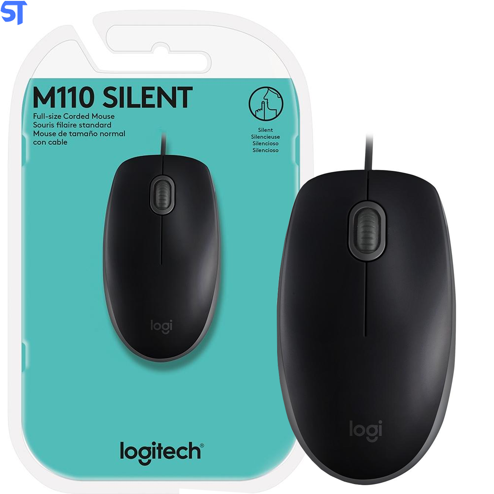 Mouse Logitech USB M110 Preto