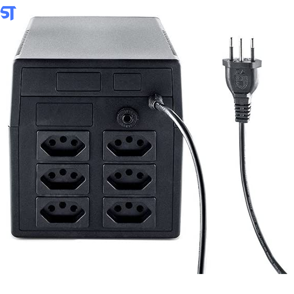 Nobreak Interactive, Intelbras XNB 1200VA/ Saída 220V, Com 6 Tomadas Preto