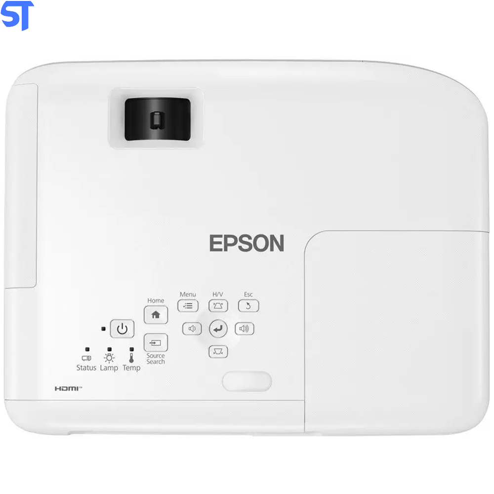 Projetor Epson PowerLite E10+ XGA 1024x768p - Portátil 3600 Lumens 3LCD USB HDMI Branco