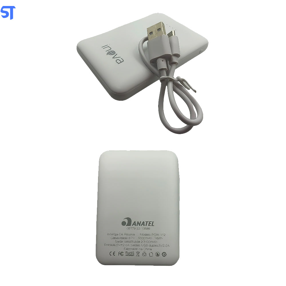Carregador Portátil Power Bank Inova 5000mAh POW-112