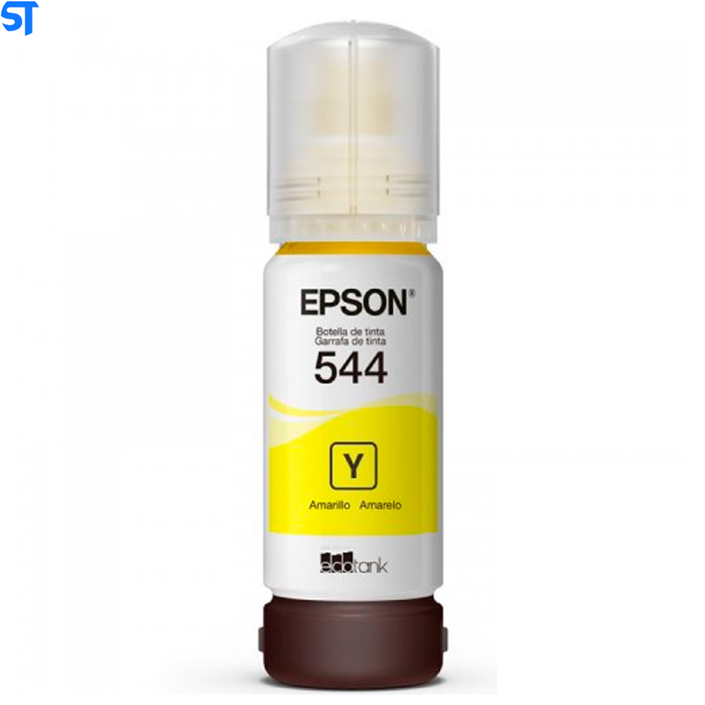 Kit Refil de Tinta 4 Cores Epson 544-Preto/Amarelo/Cyan/Magenta- Original Para L3110/L3150/L3250