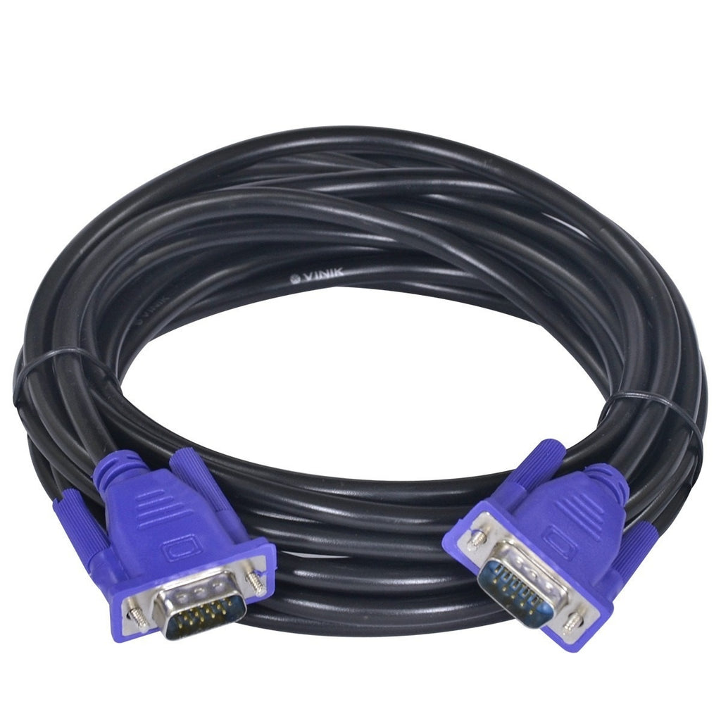 Cabo VGA Microfins 15 Pinos 5M Preto Com Filtro
