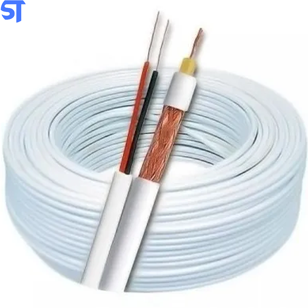 Metro de Cabo Coaxial Para Cftv 4mm+ Bipolar Condutti Master
