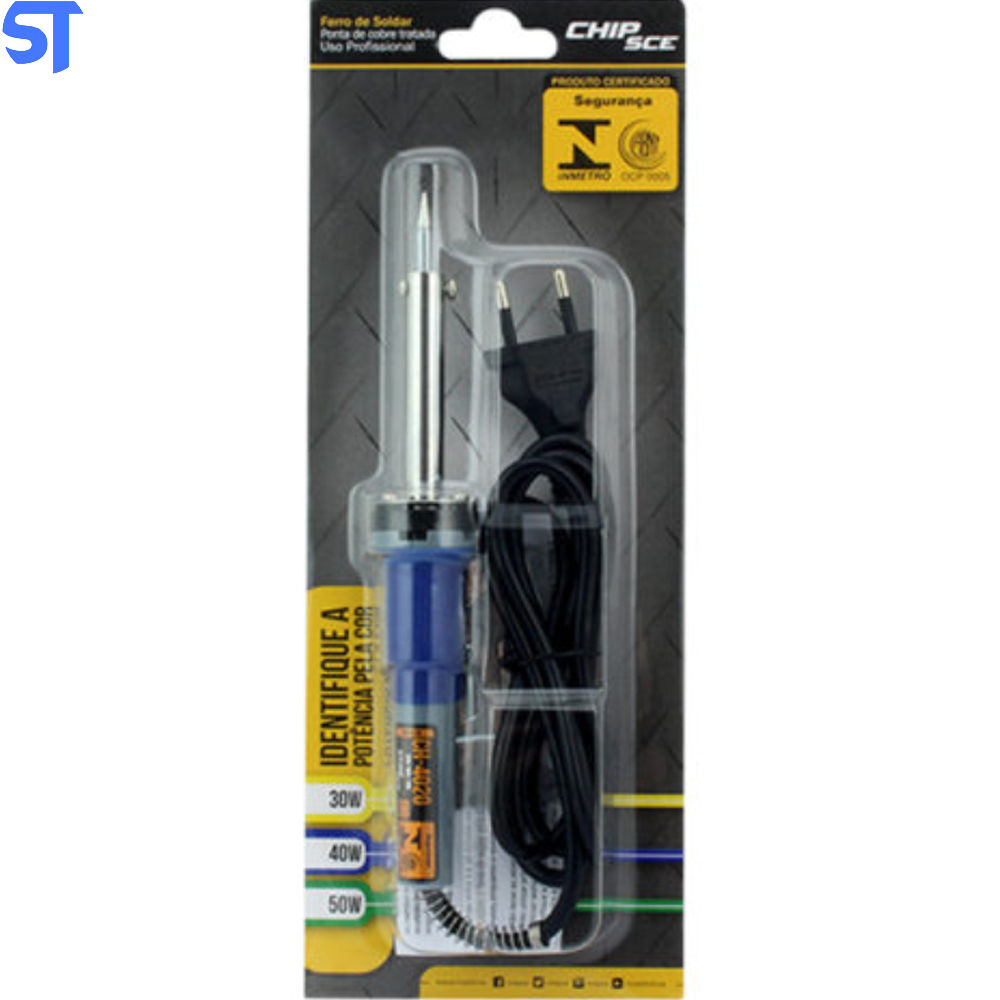 Ferro De Solda Profissional 220V 40W Com Suporte De Ferro Chip Sce CH-4020