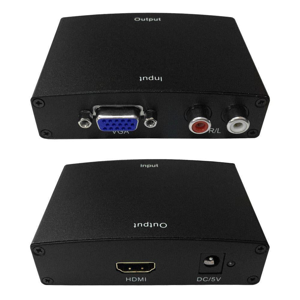 Interface Conversor Vga | Avi para Hdmi Com Fonte | Hwh-2058