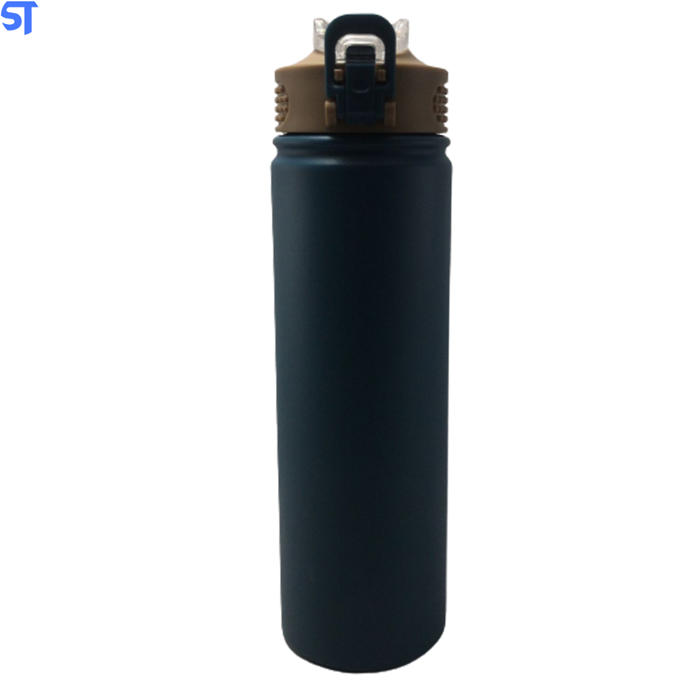 Garrafa Térmica Com Tampa De Aço Inoxidável Isolamento Térmico 750Ml - HHC041 - AZUL