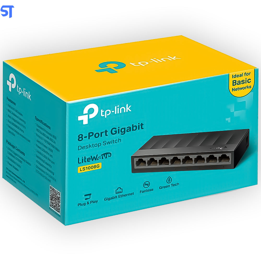 Switch TP Link 8 Portas Gigabit 10/100/1000Mbps LS1008G