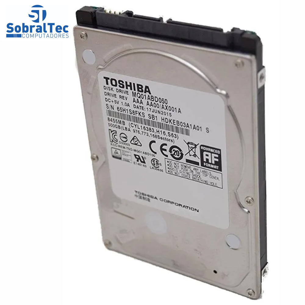 Hd Int. Notebook Toshiba 500 Gb 5400 Rpm 8mb MQ01ACD050