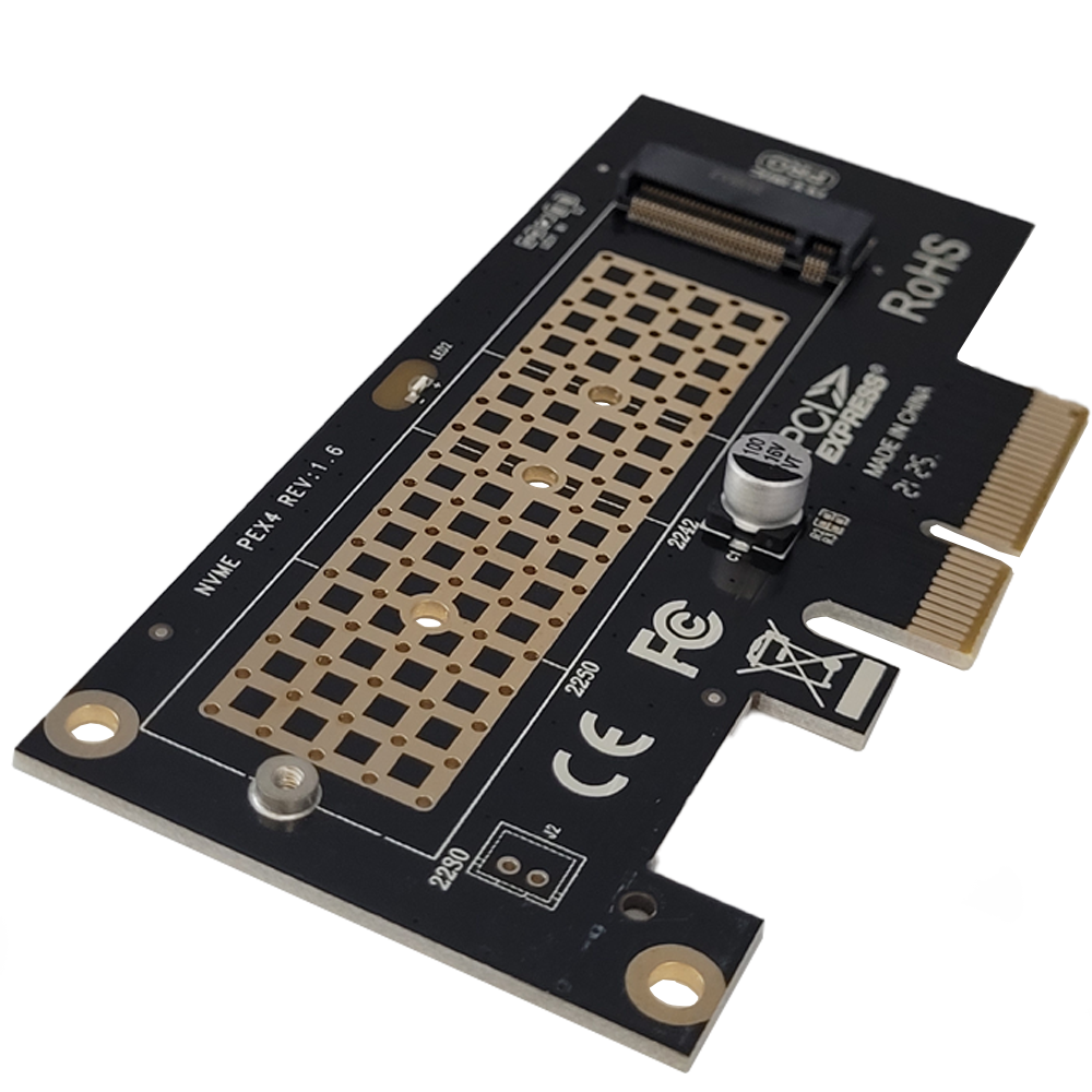 Placa Pcie Express 3.0  x4 x8 x16 Adaptador Para SSD M.2 NVME - JEYI