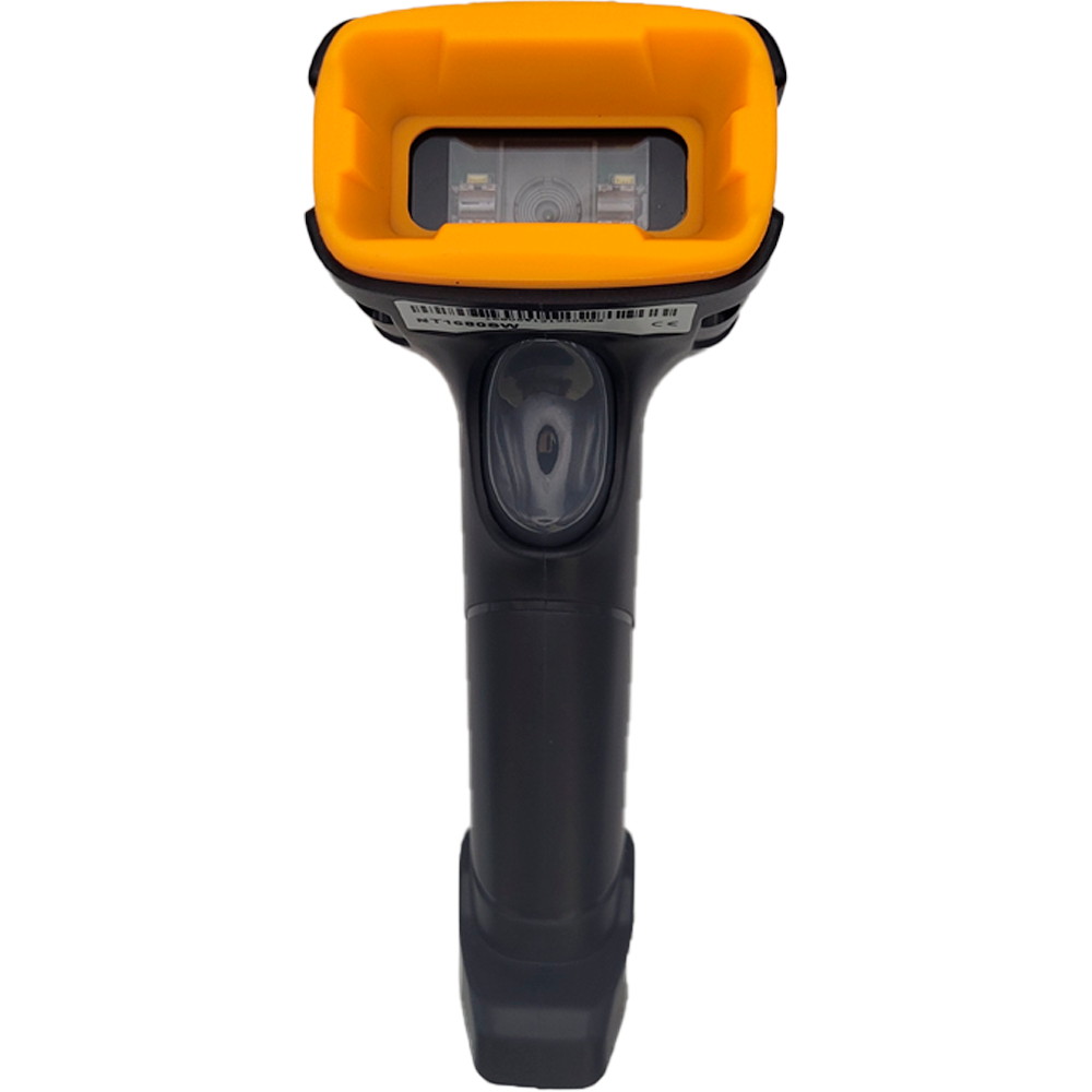 Leitor de Código de Barras Usb e Wireless Sem Fio Com Led Chiypos Preto Com Amarelo  - NT1680SW