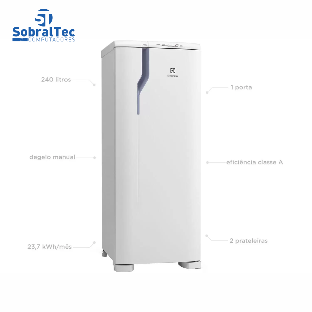 Geladeira/Refrigerador Electrolux 240L RE31 - Branco 110v