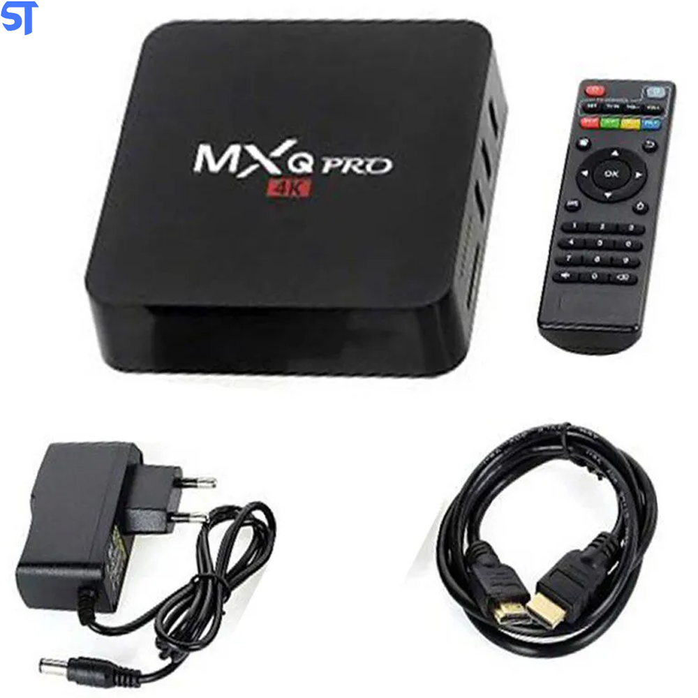 Tv Box Android MxQ Pro 4K 4Gb Ram 32Gb Memória Cpu 64Bit Com Controle