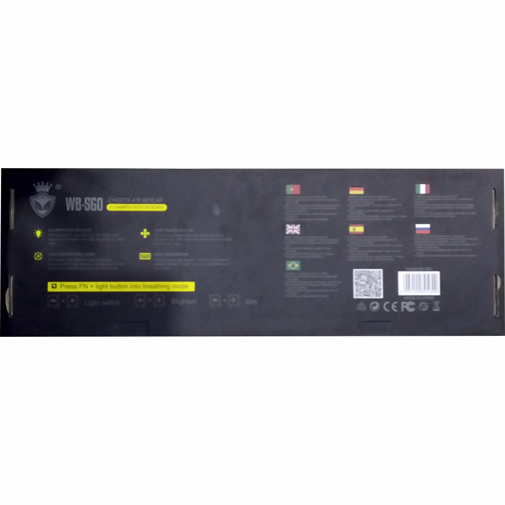 Teclado Gamer RGB Colors Weibo WB-560