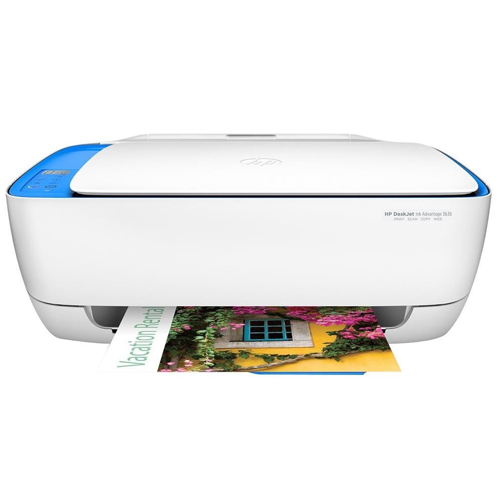 Impressora Multifuncional HP Deskjet Ink Advantage 3636 Wi-Fi (F5S45A)- Sem Cartucho