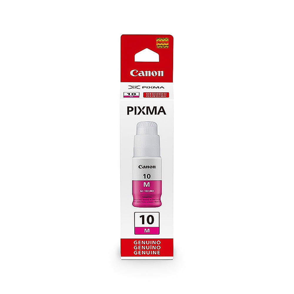 Garrafa de Tinta Canon GI 10M Magenta 7.700 Paginas Para Mega Tank G6010 G7010