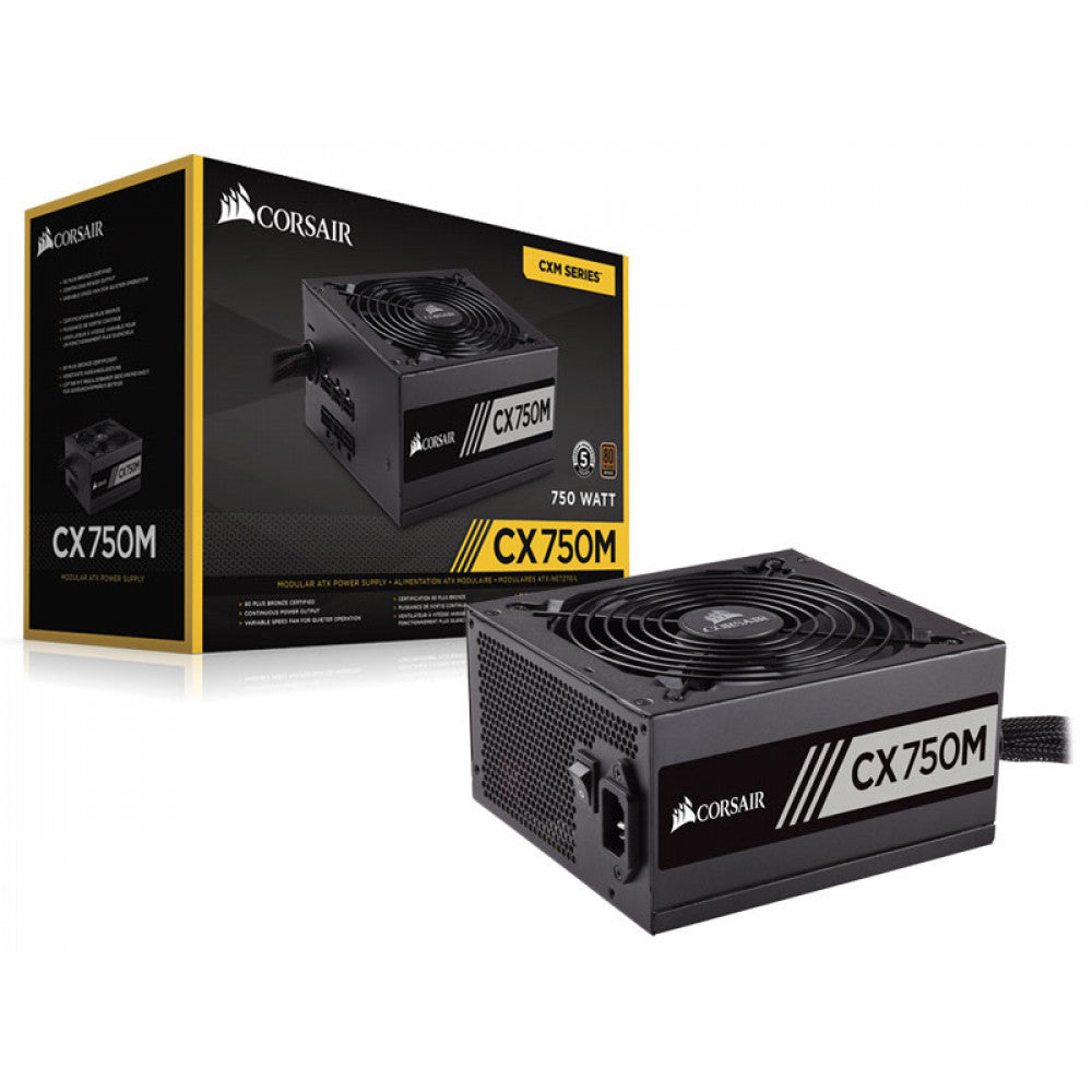 Fonte Atx Corsair 750W CX750m 80 Plus Bronze Modular - ( Cp-9020061-na )