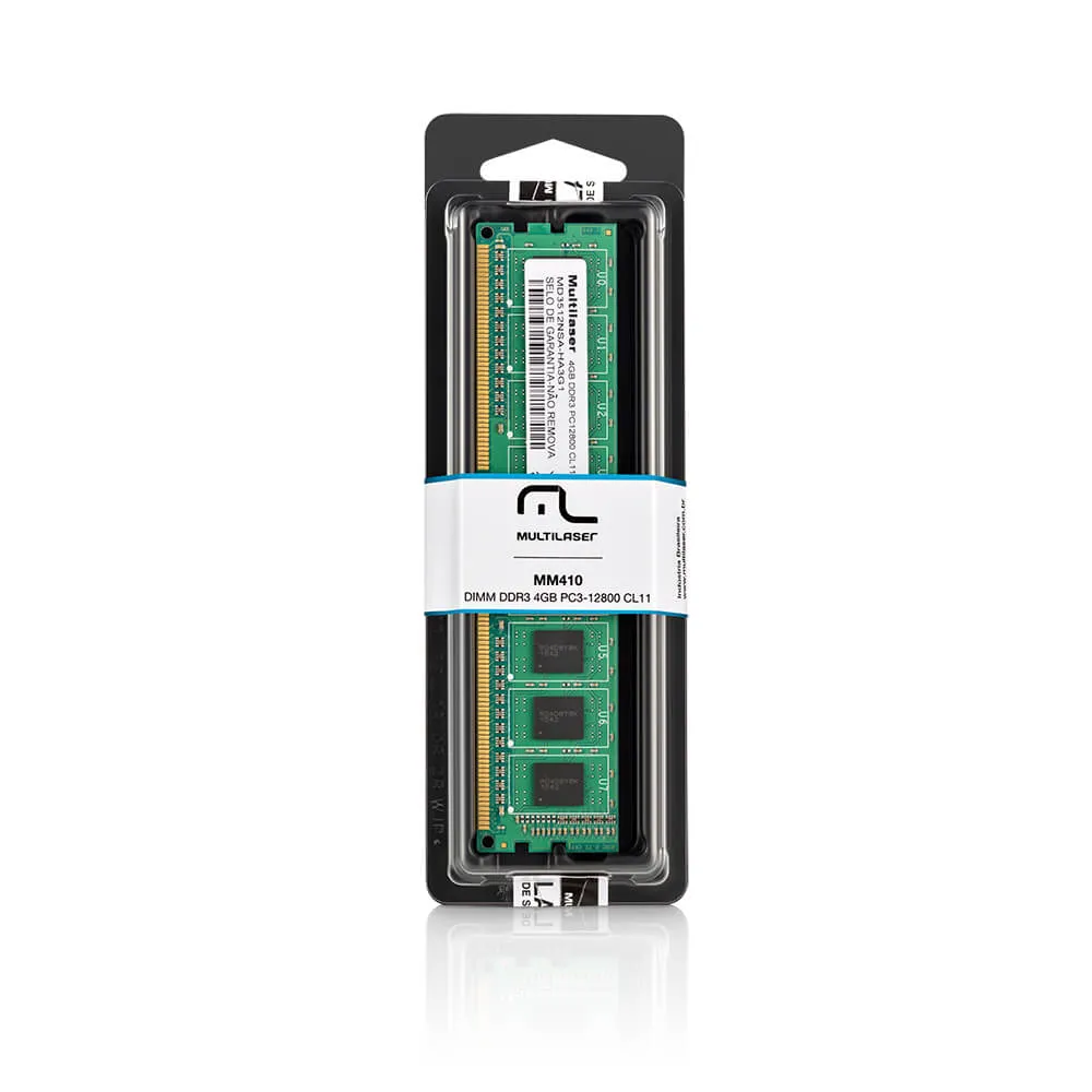 Memoria Ram Desk Ddr3 Multilaser 4gb Pc12808- Md301gnsa Ha3g1
