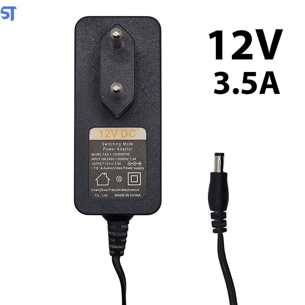 Fonte de Alimentação 12V 3.5A Pino 5.0mm x 3.4mm - Switching Mode